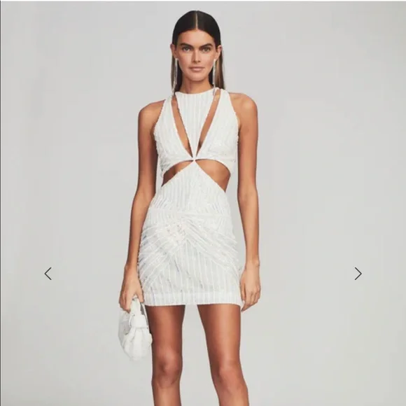 retrofete white dress Gown | Kailtin hugging silhouette flatters your curves Retrofte Women's Giavanna Dress, White,